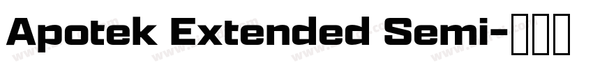 Apotek Extended Semi字体转换